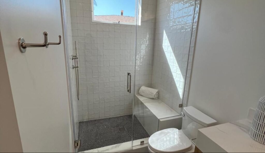 Finished bathroom interior