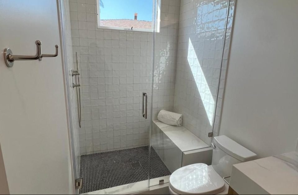 Finished bathroom interior
